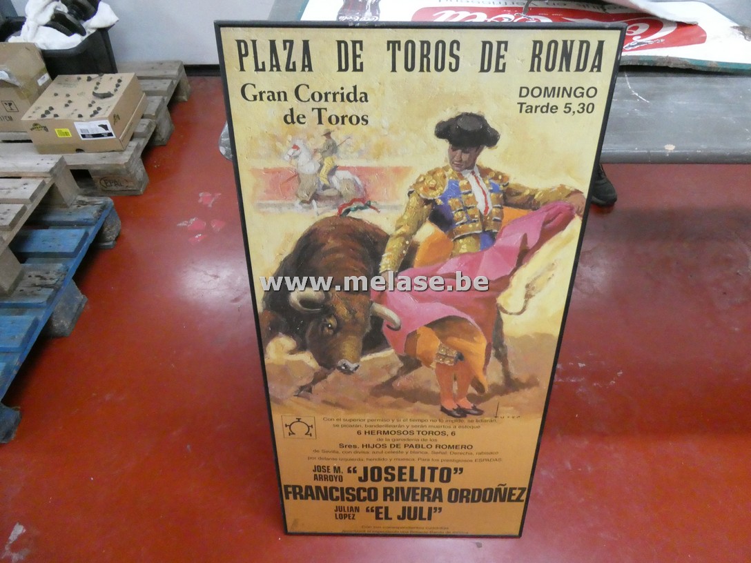 Wanddecoratie "stierengevecht"