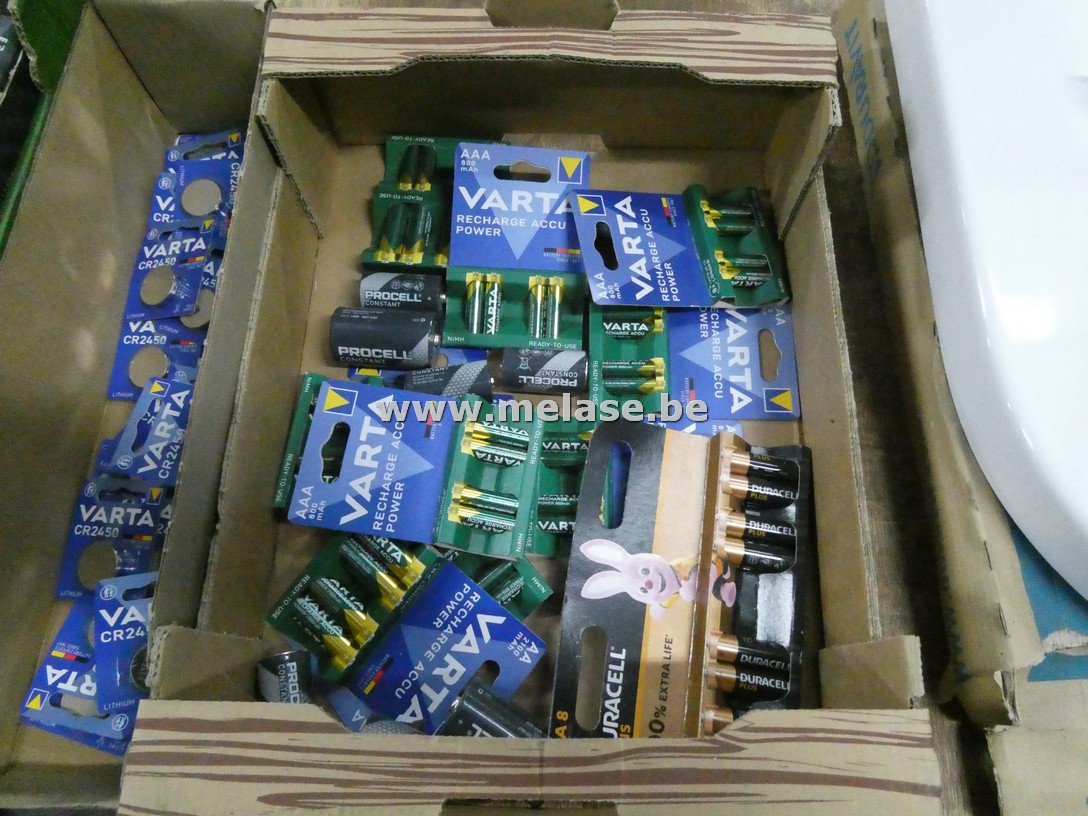 Batterijen "Duracell en Varta"