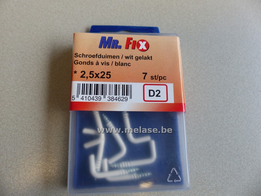 Schroefduimen "Mr Fix - 2,5x25"