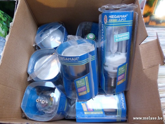 Partij lampen