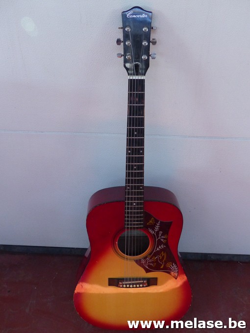 Akoustische gitaar "Concerter - rood/bruin"