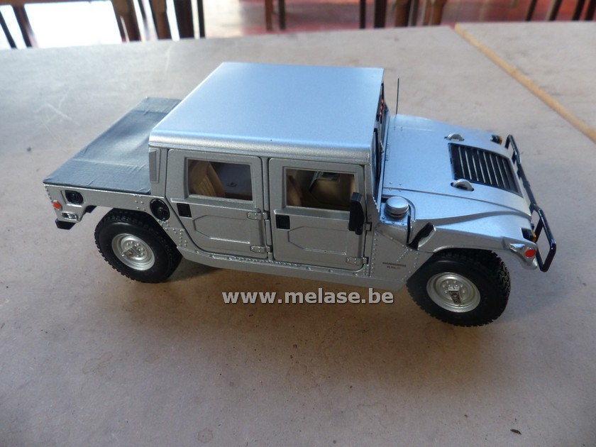 Miniatuurauto "Hummer - grijs"