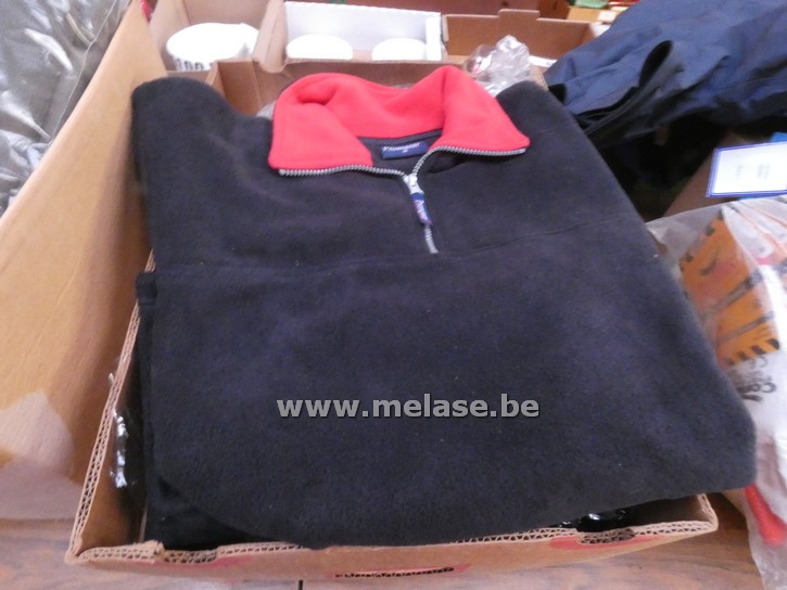 Fleecevesten "blauw/rood"