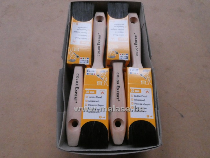 Platte verfborstels "30mm"