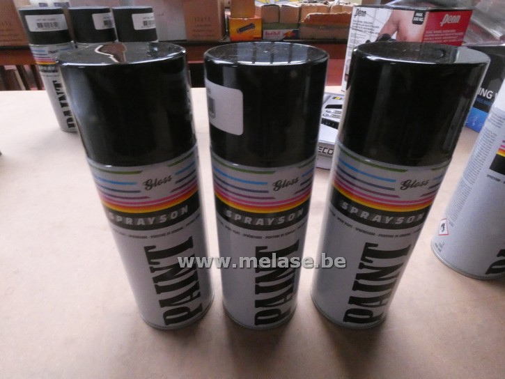 Verf spuitbussen "gloss zwart"