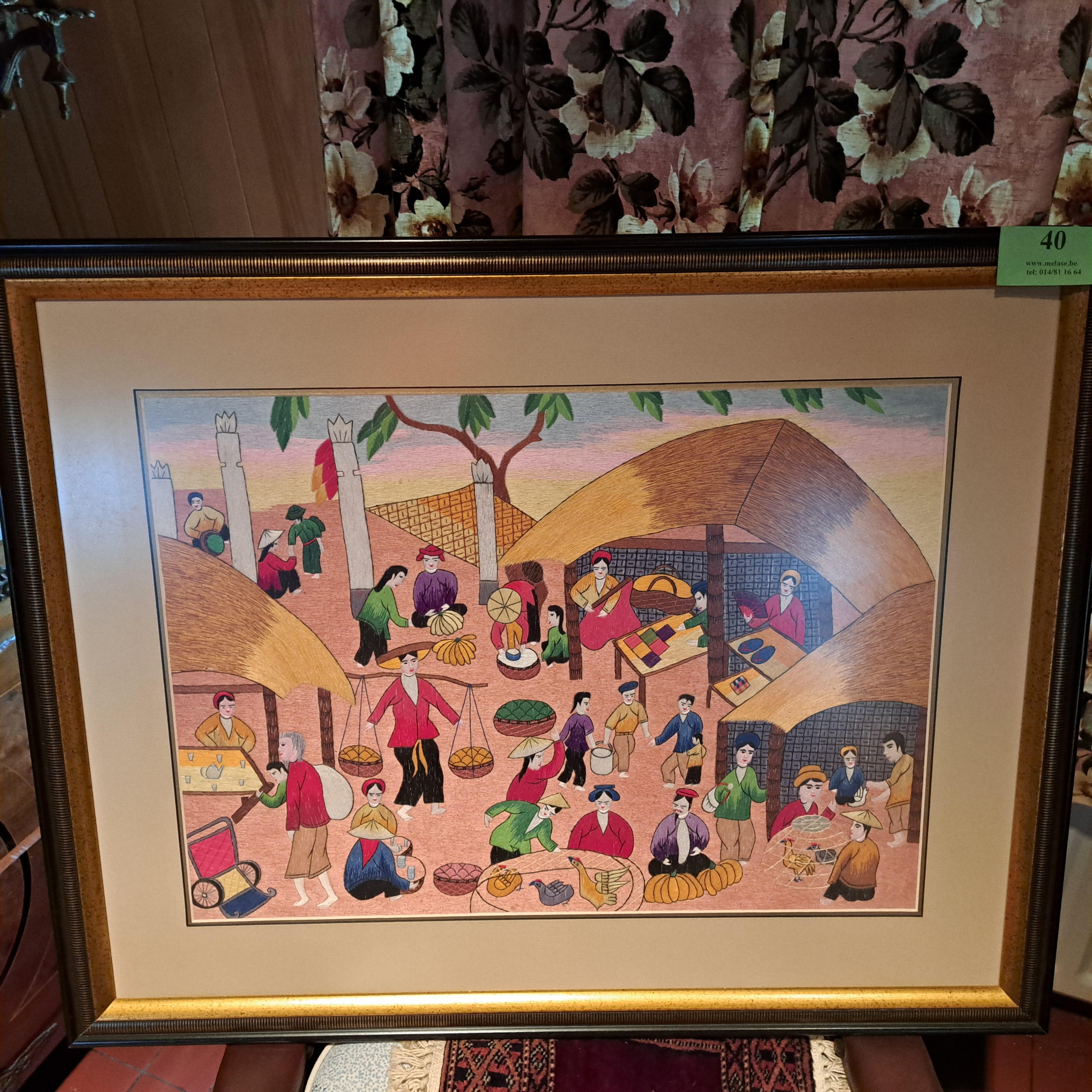 Wol schilderij