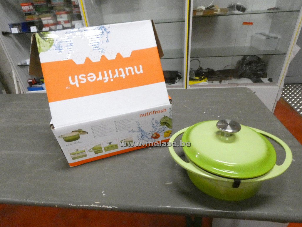 Gietijzeren kookpot "Nutrifresh - groen"