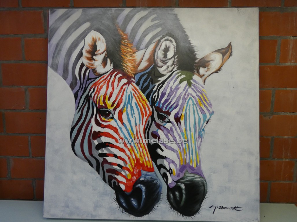 Canvas "zebra's"