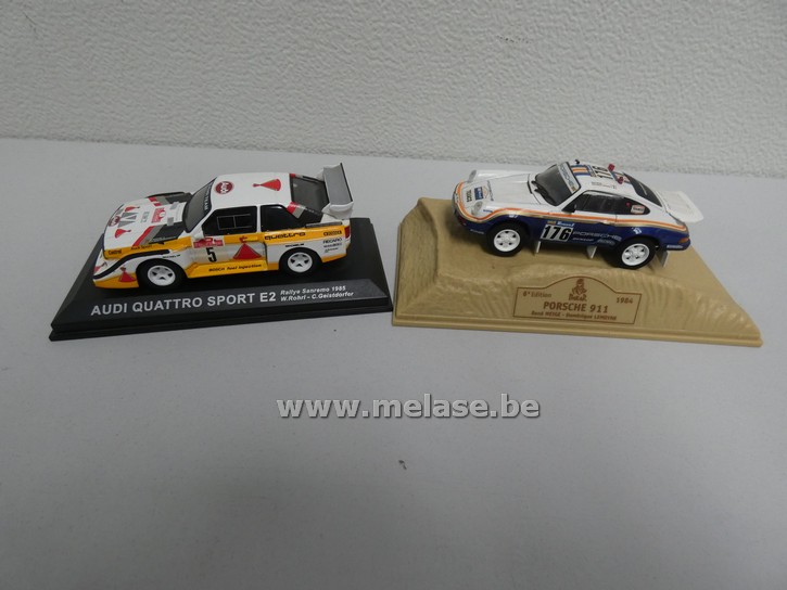 Miniatuurauto's "Audi Quattro + Porsche 911"