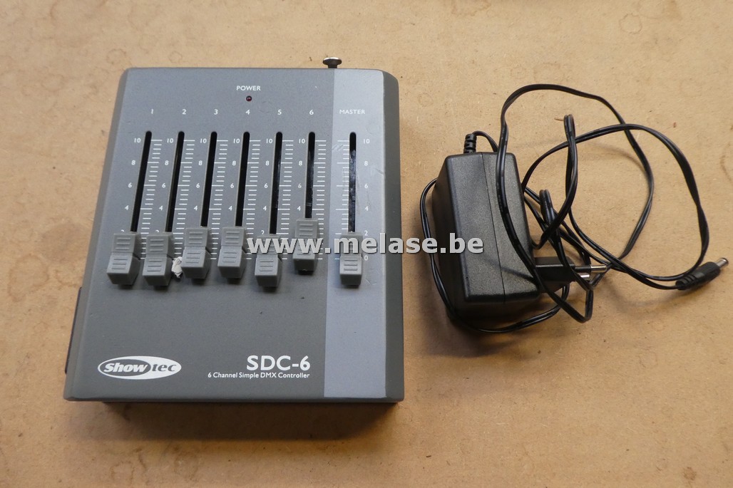 DMX sturing "Showtec SDC-6"