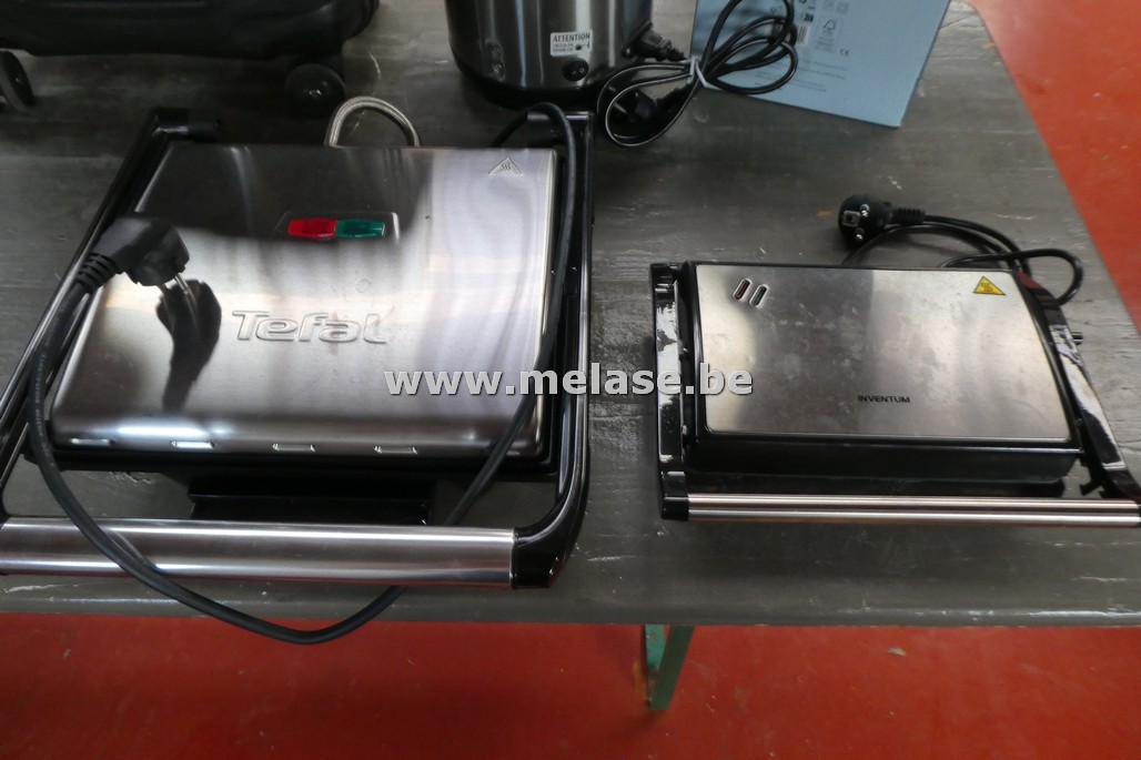 Grote en kleine contactgrill