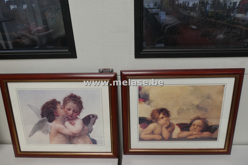 Aquarellen in kader "Engelen"
