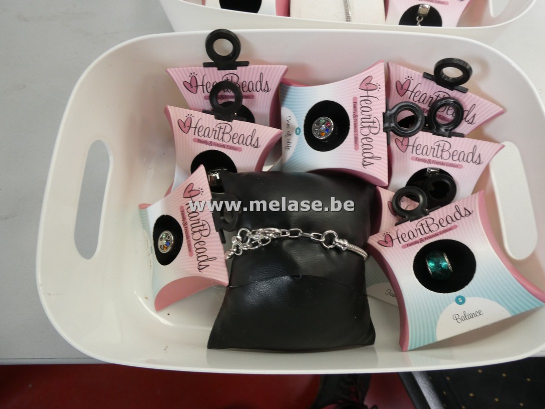 Armband + bedels "Heartbeads"