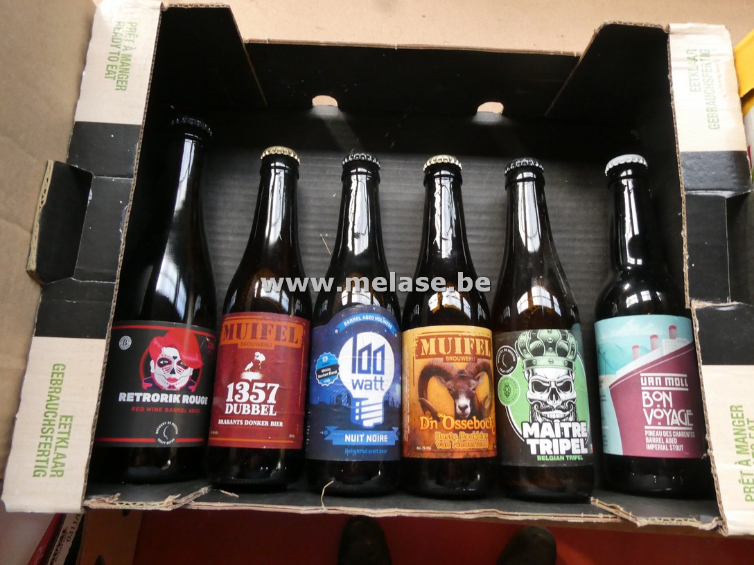 Doos diverse bieren