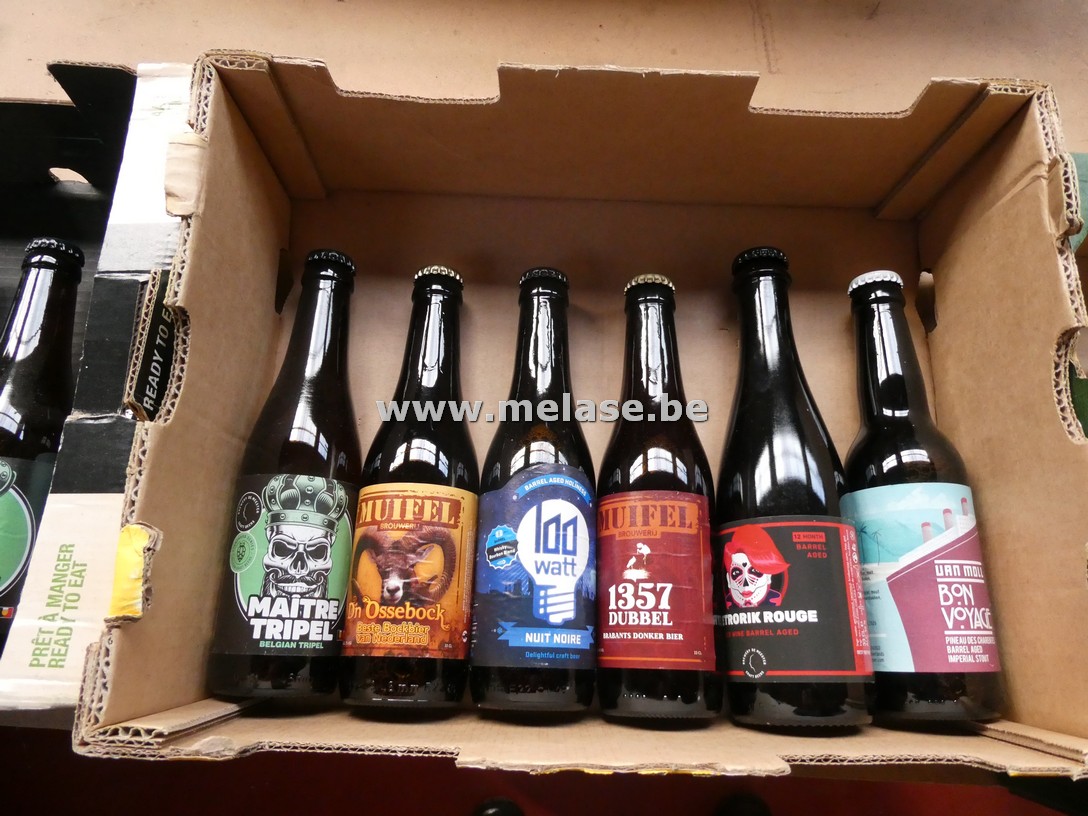 Doos diverse bieren