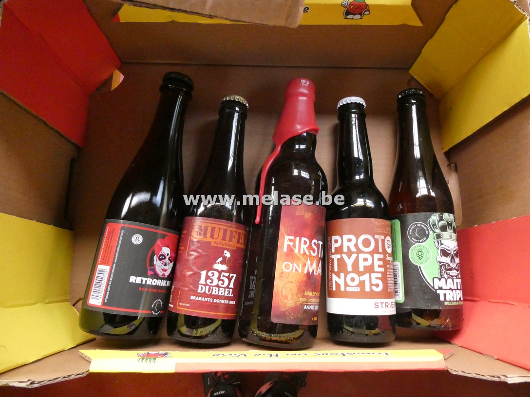 Doos diverse bieren