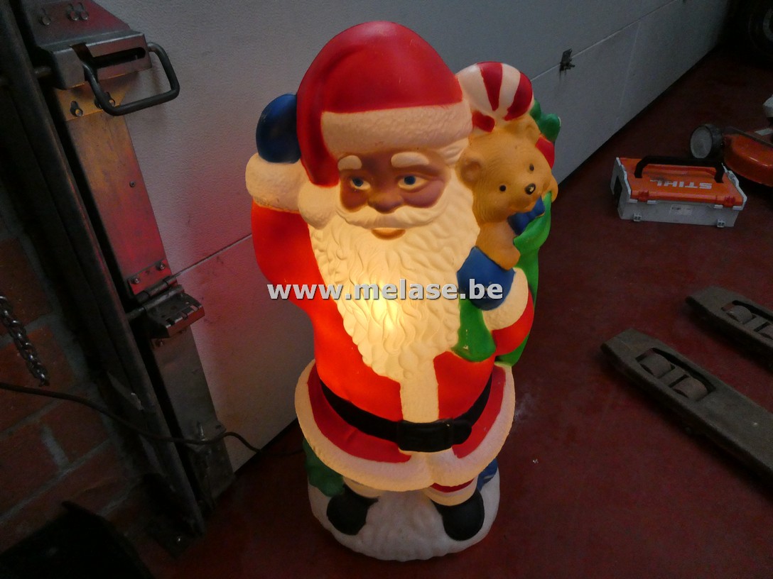 Kerstman met verlichting "PVC"
