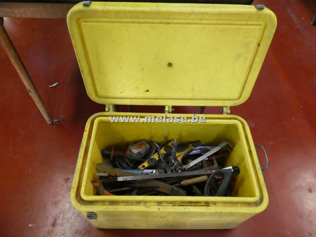 Grote gele gereedschapskoffer