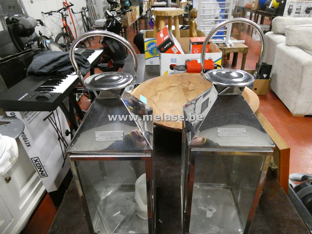 2 lantaarns/windlichten