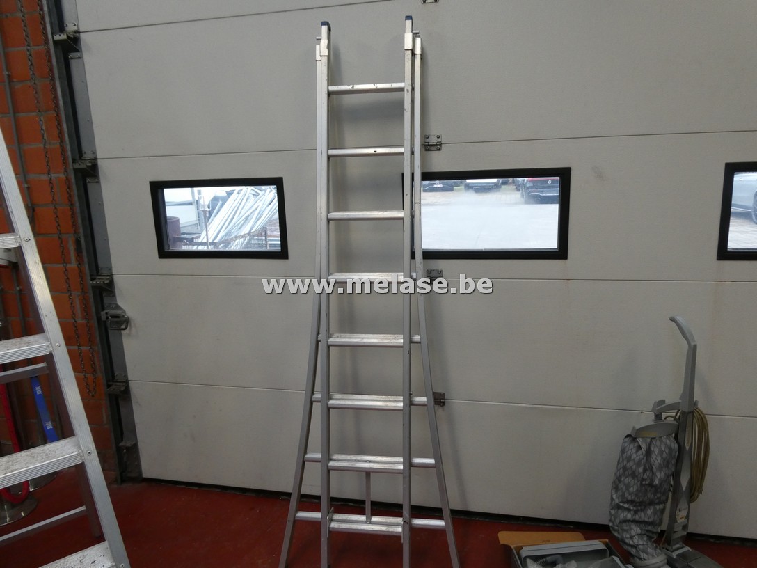 Alu ladder "2x8 treden"