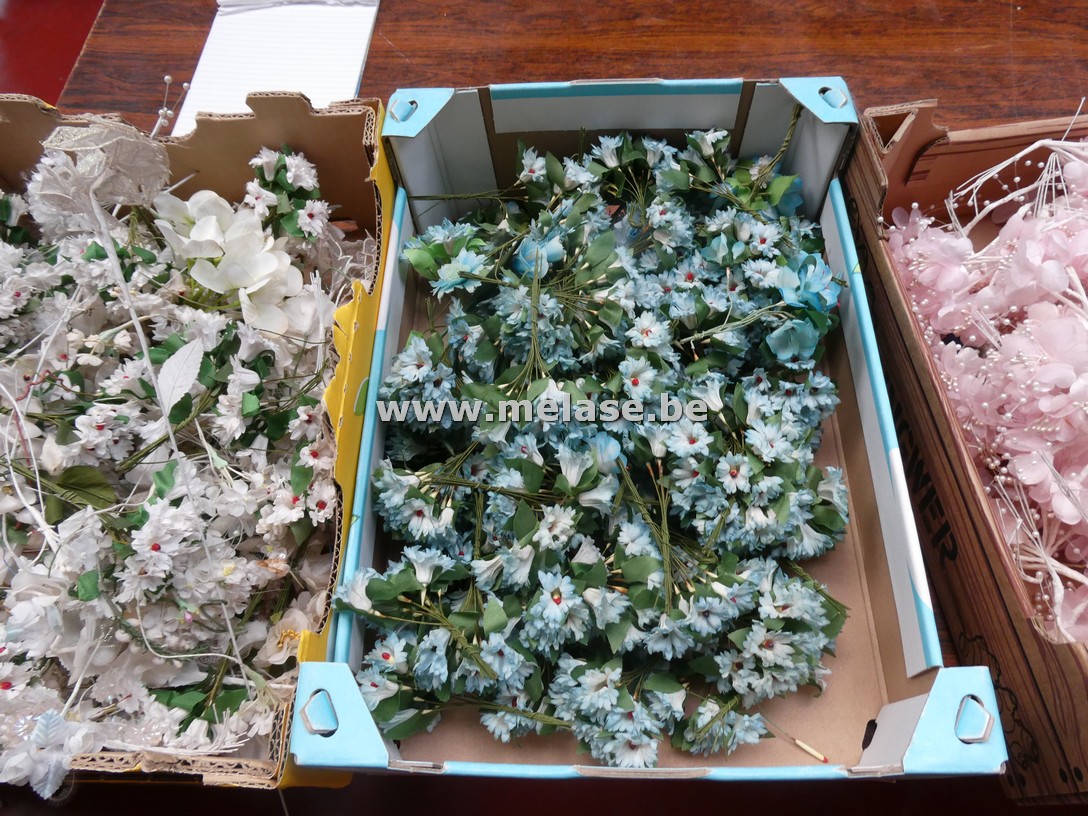 Decoratiebloemen "blauw"
