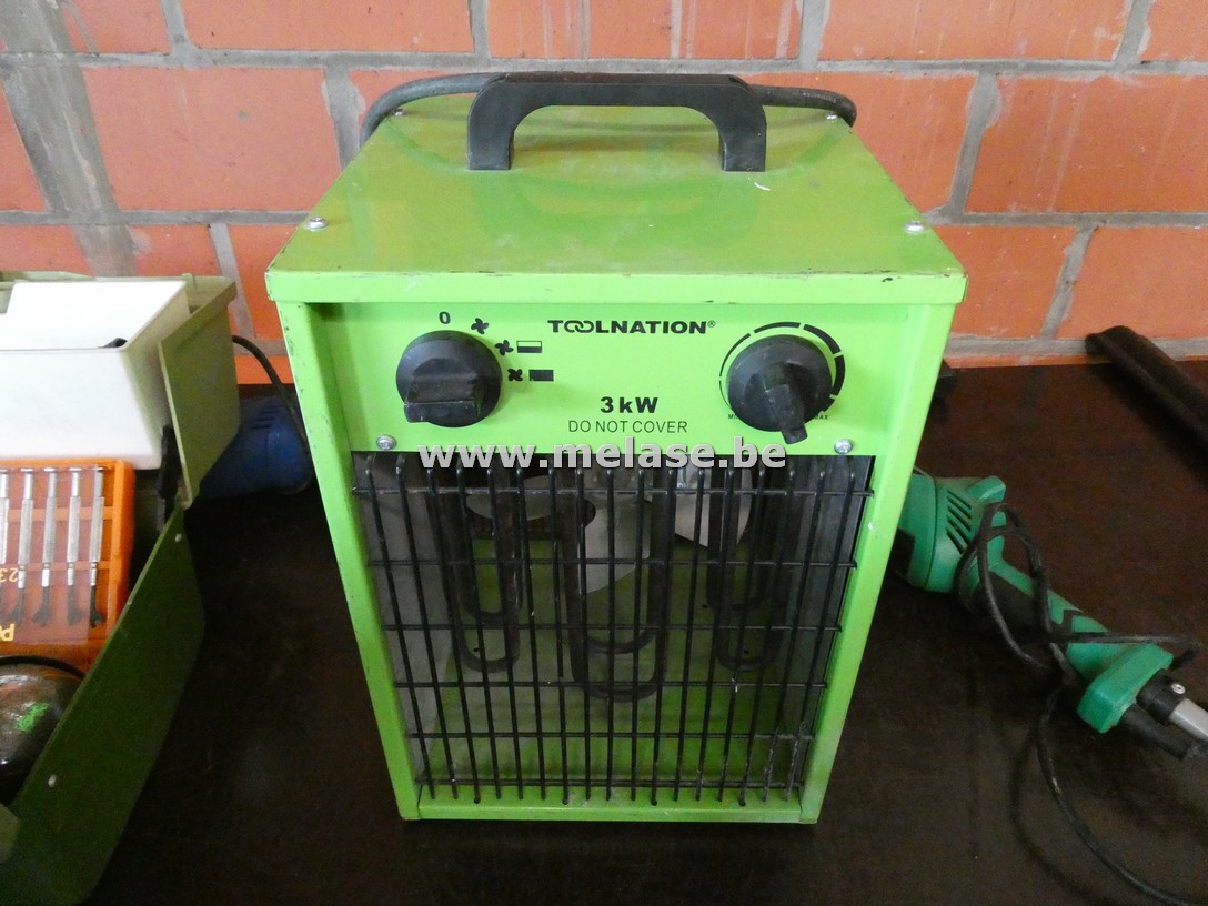 Werkplaatsverwarming "Toolnation" + werflamp op statief