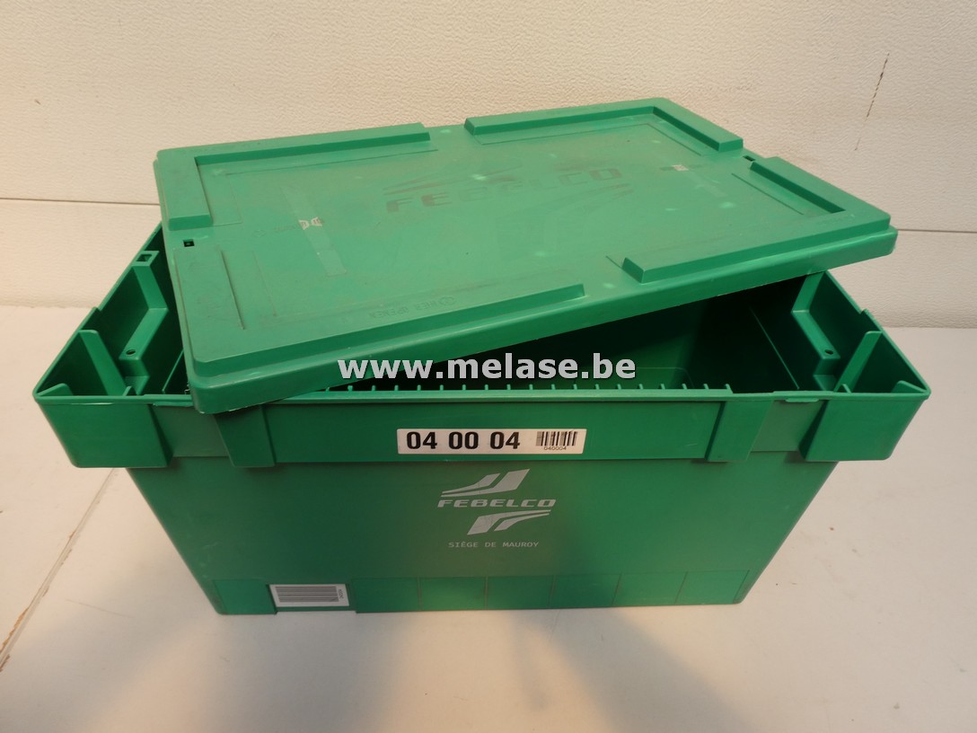 Stapelbakken met deksel "Febelco"