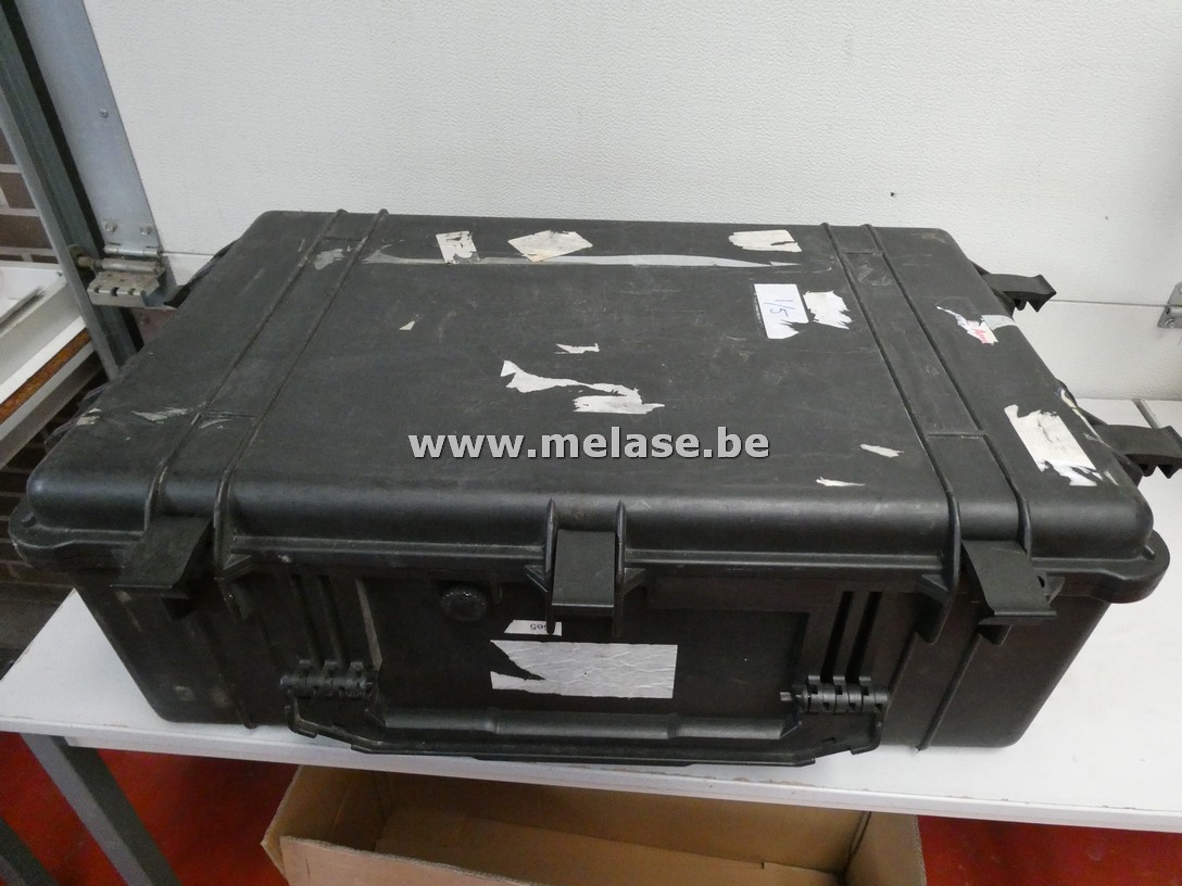 Zwarte PVC koffer