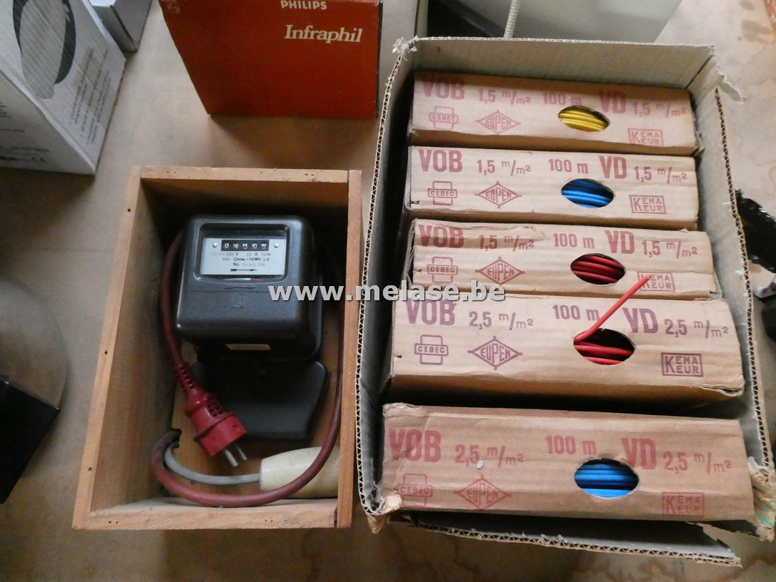 Elektriciteitsmeter + elektriciteitskabel