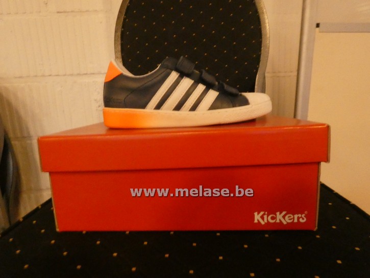 Kickers - blauw/oranje