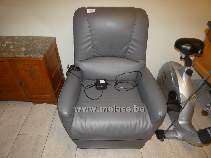 Elec. relax "grijs leder"