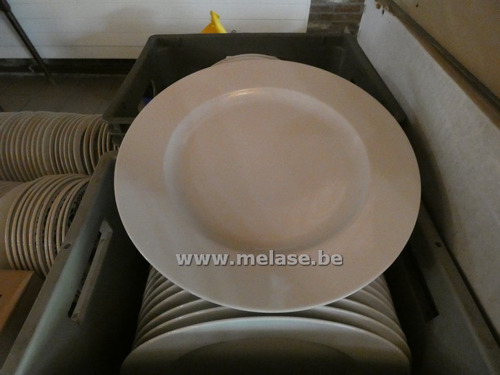 Platte borden "wit"