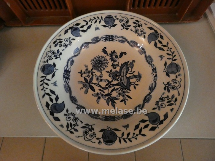 Platte borden "diepblauw"