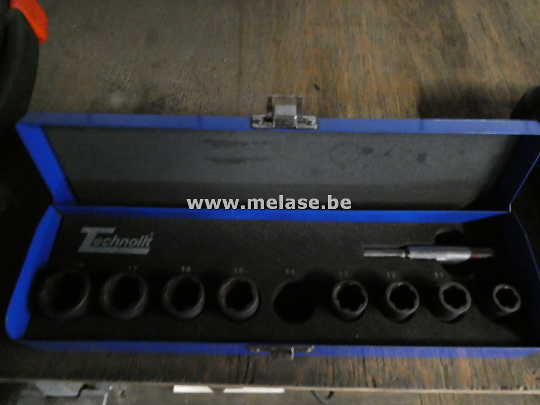 Demontageset afgeronde bouten "Technolit"