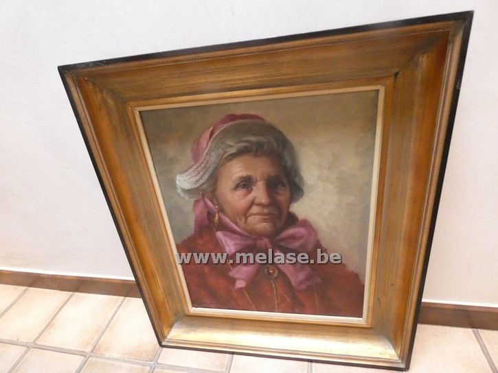 Schilderij "oudere dame"