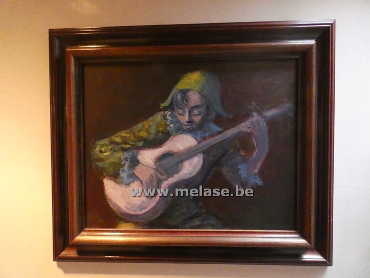 Schilderij "muzikant"