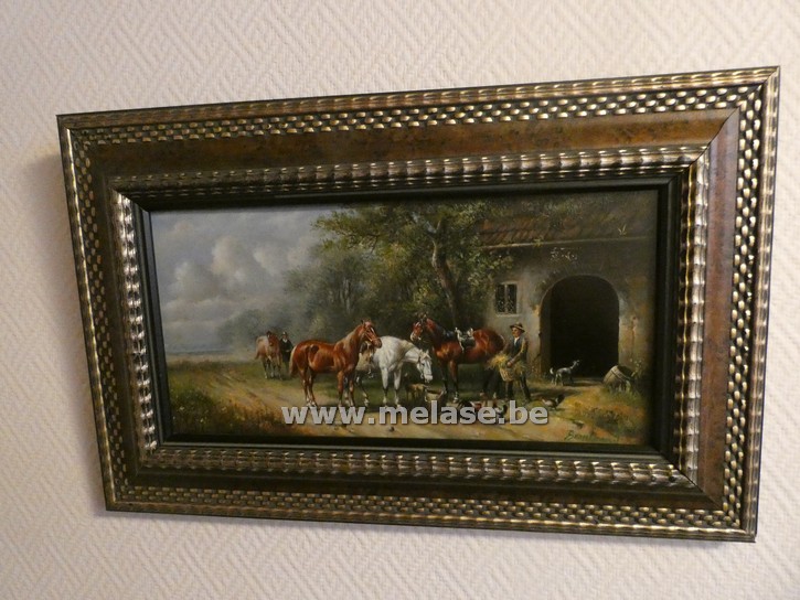 Schilderijen op paneel "paarden"
