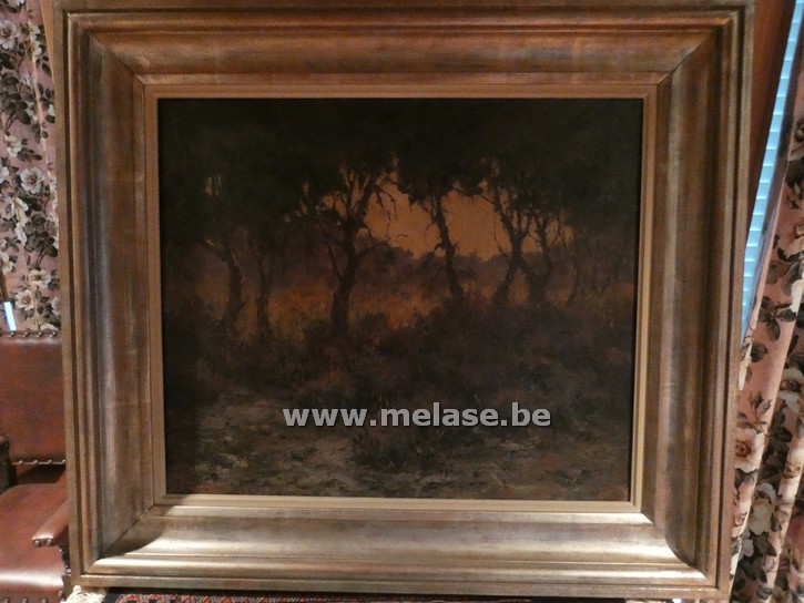 Schilderij "donker bos"