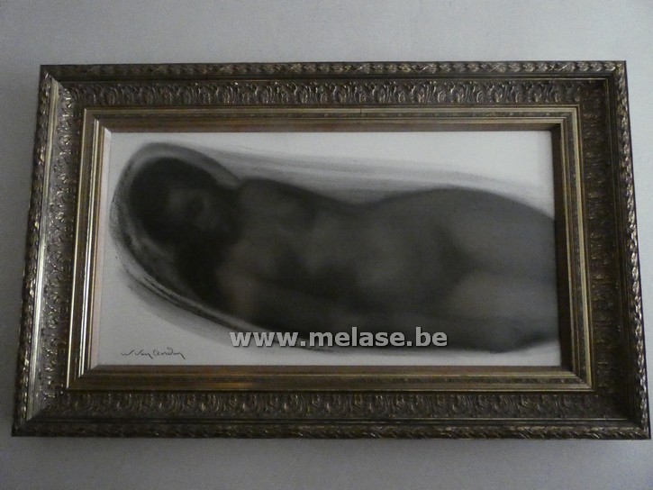 Portret in houtskool 