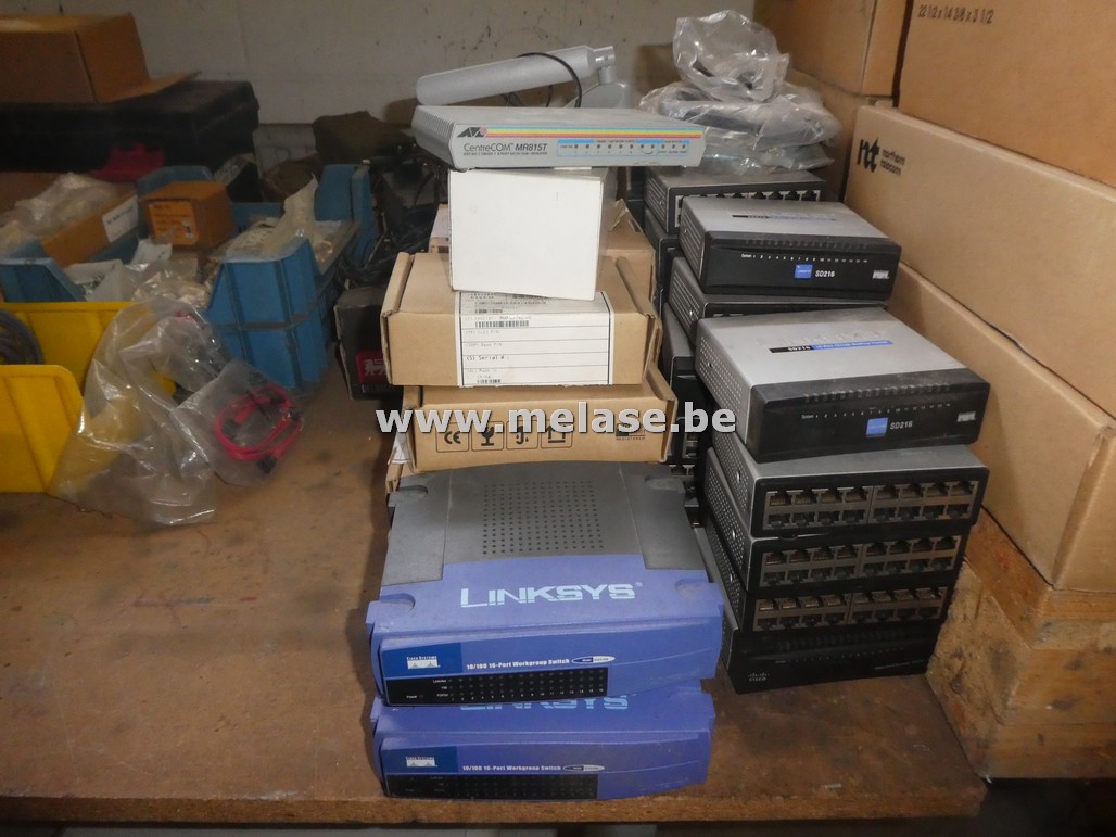 Switchen en antennes "Linksys"