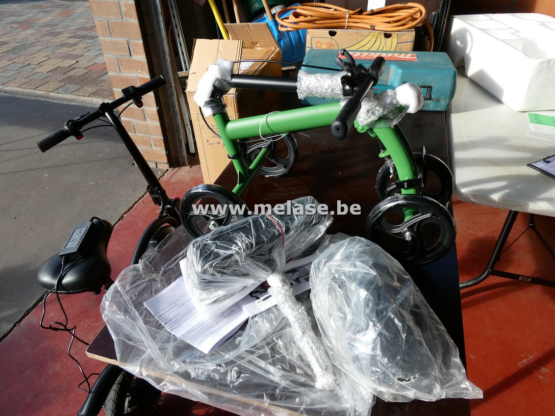 Groene plooifiets